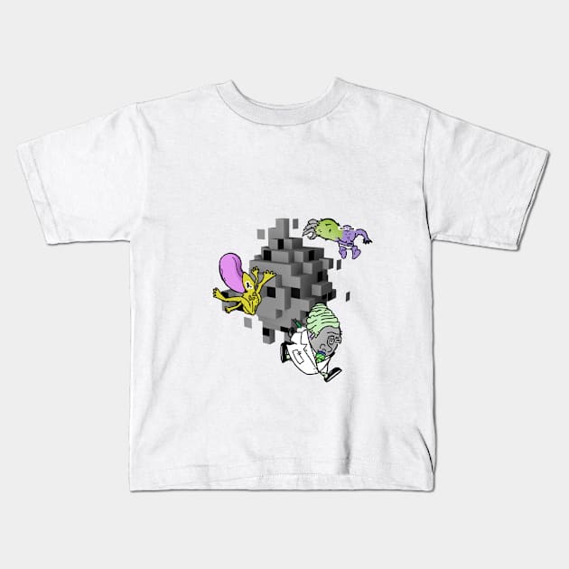 Spamnimals #0001 Kids T-Shirt by OpsimathArt